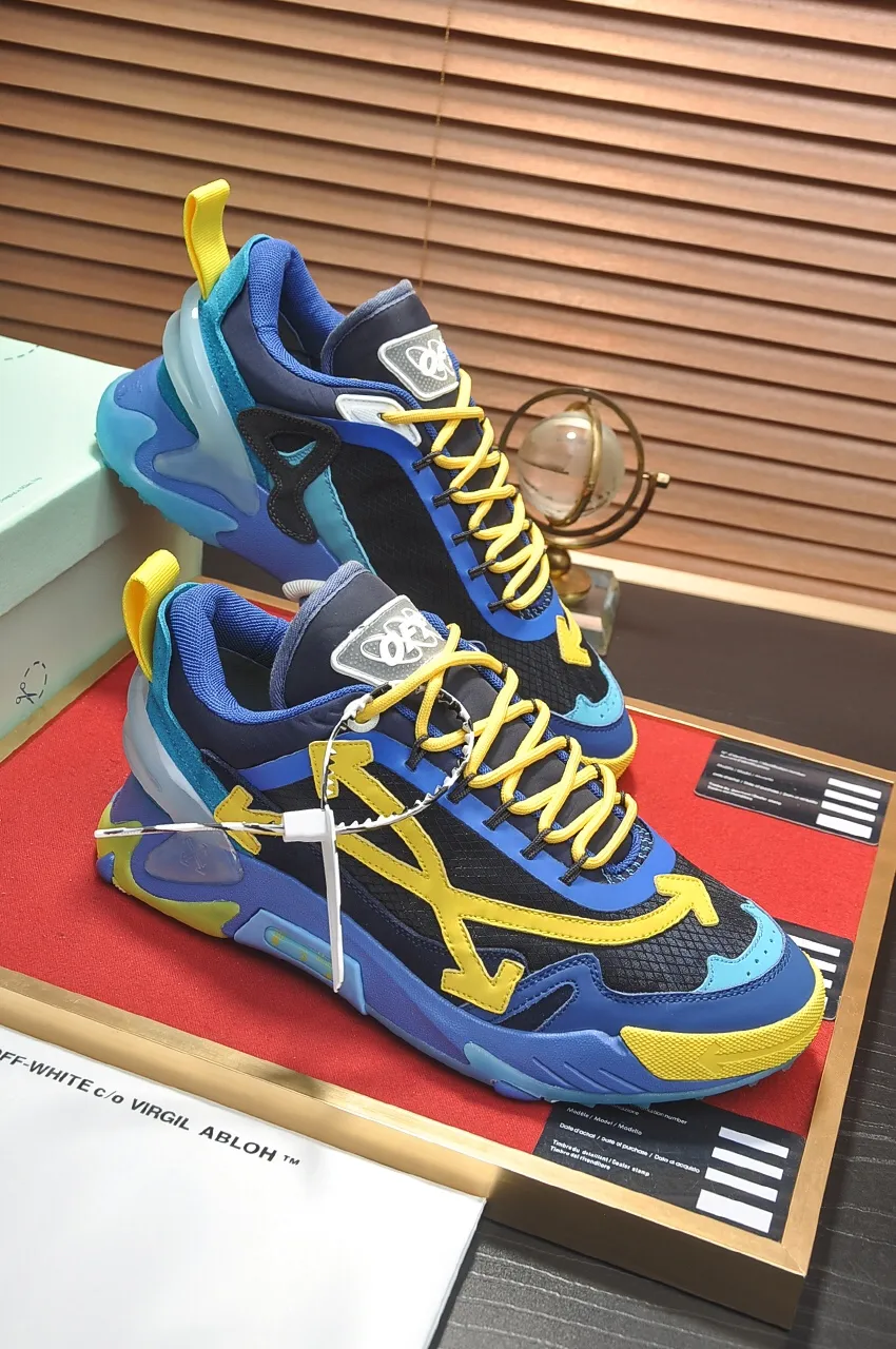 Men's men's shoes💰660💶【off-white】👫 Original one-to-one replica, high-end quality🥳The latest model has not been listed on the official website yet, the top version. Fabric: Imported open-edge beaded laminated leather Lining: Imported breathable mesh Outsole: New material imported TPU combination sole Male 38-44 (customized at 45)